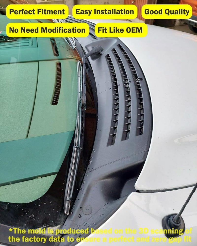 Wocch Windshield Wiper Cowl Cover Panel w/Seals Compatible with Ford F150 2009-2014 Left & Right Front Windshield Cowl Panel Grille Insert Replace# BL3Z-15022A69-A BL3Z-15022A68-A - Image 3